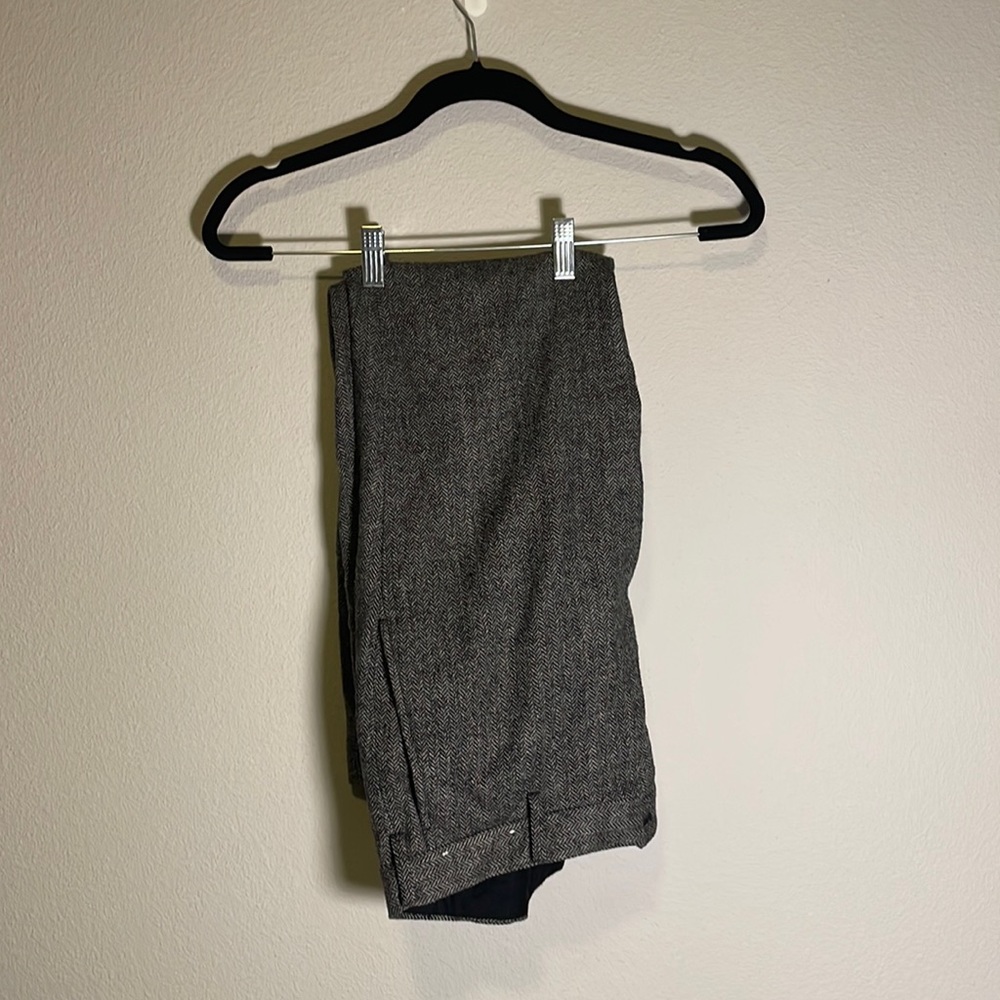 Uniqlo wool blend herringbone dress pants sz 30x27